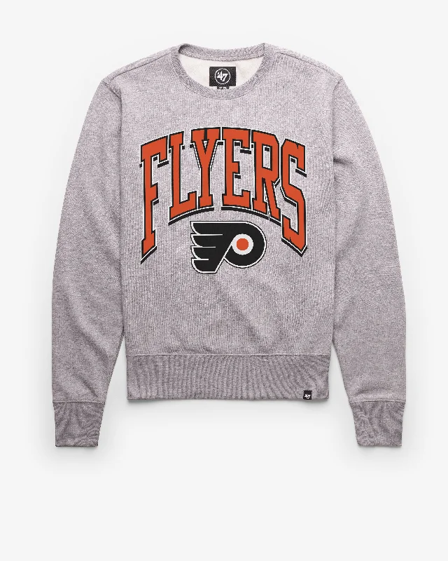 men's-hoodie-with-button-accents-PHILADELPHIA FLYERS WALK TALL '47 HEADLINE CREW