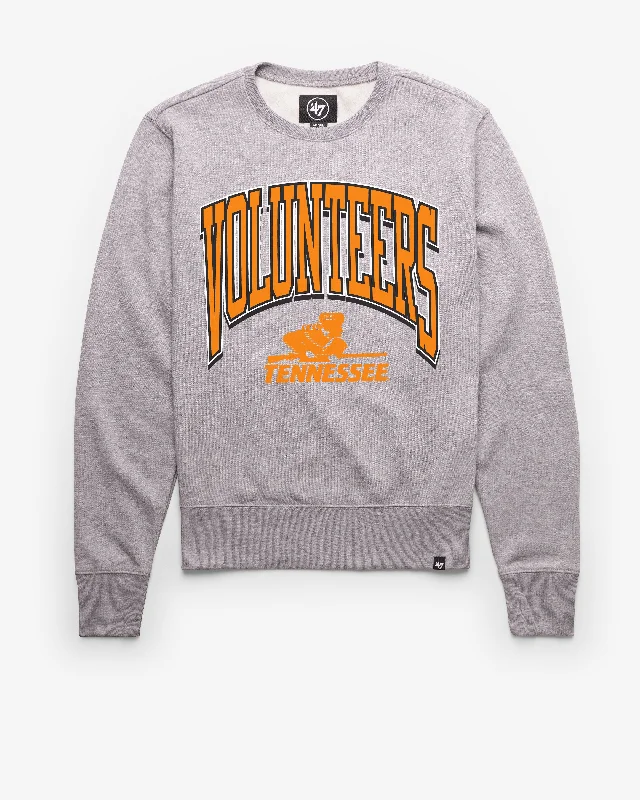 men's-hoodie-with-long-drawstrings-TENNESSEE VOLUNTEERS VINTAGE WALK TALL '47 HEADLINE CREW