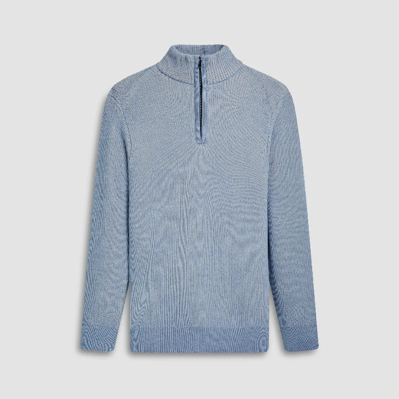 Cable Knit Quarter Zip Sweater