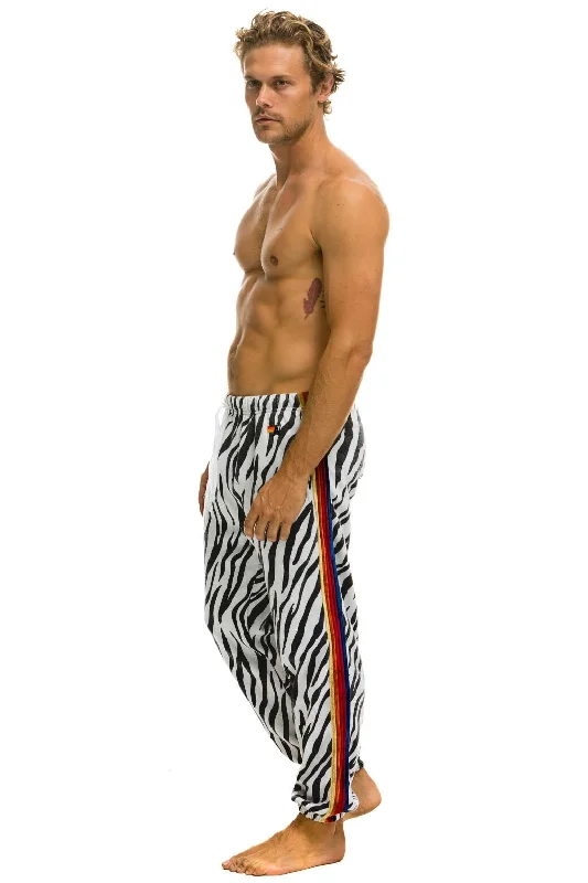 Men's short-sleeve retro loose-orange shirt-CLASSIC SWEATPANTS - ZEBRA