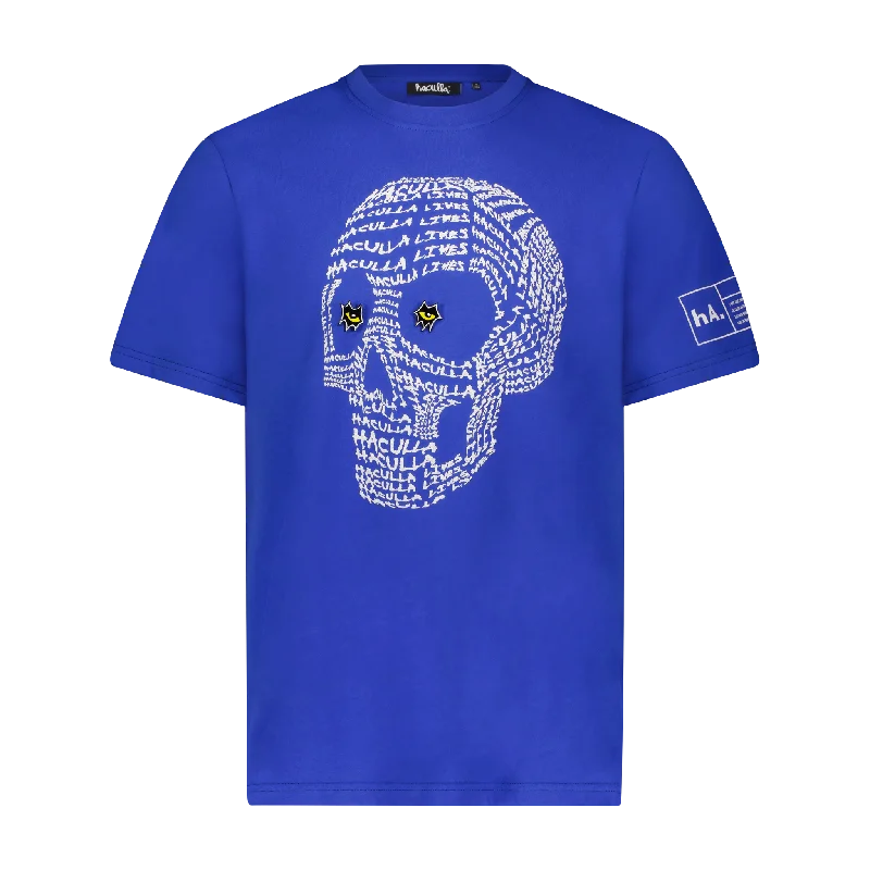 Men's short-sleeve bold rich-sporty-vented tee-HACULLA LIVES SKULL T-SHIRT