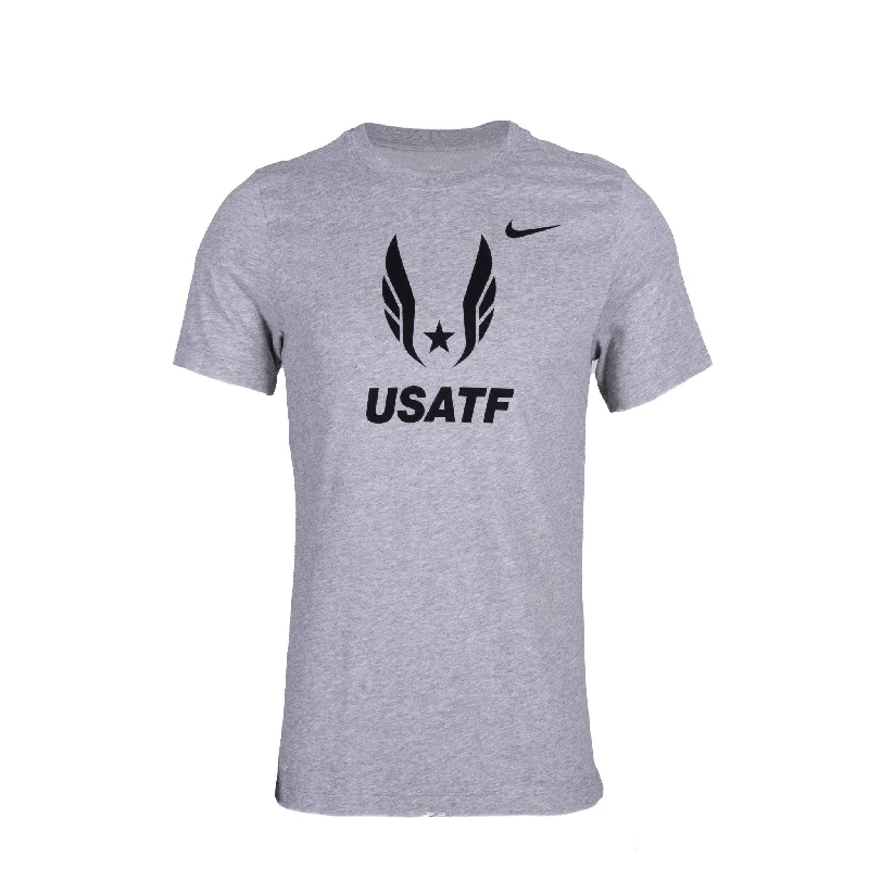 Men's short-sleeve bold rich-sporty-vented tee-Nike Men's USATF Federation Logo Tee