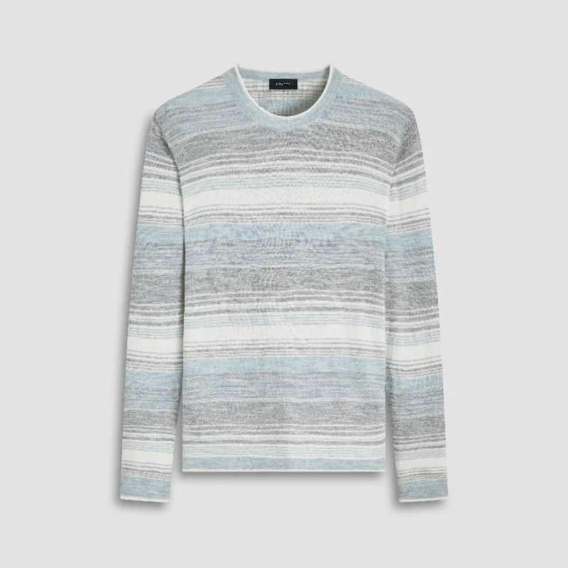 Ombre Stripe Crew Neck Sweater