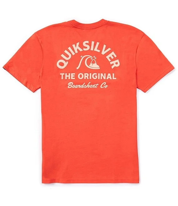 Men's short-sleeve warm gig tee-Quiksilver Classic Arch Tee-Cayenne