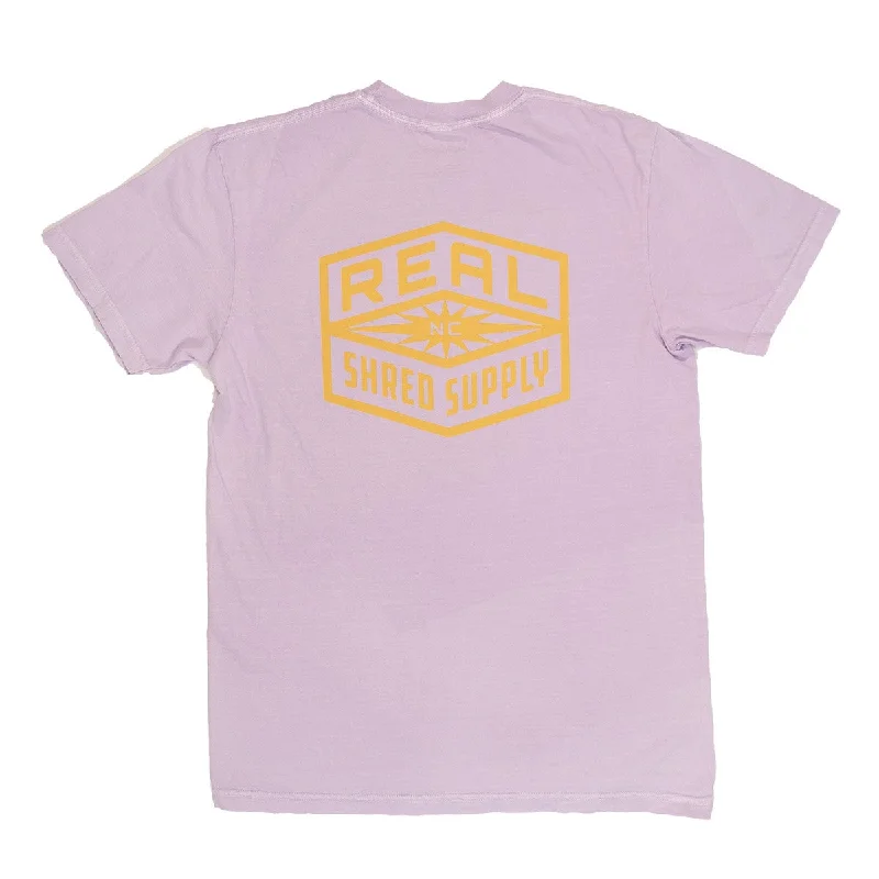 Men's short-sleeve deep classic-muted-fresh-icy-slate tee-REAL Shred Supply Tee-Orchid