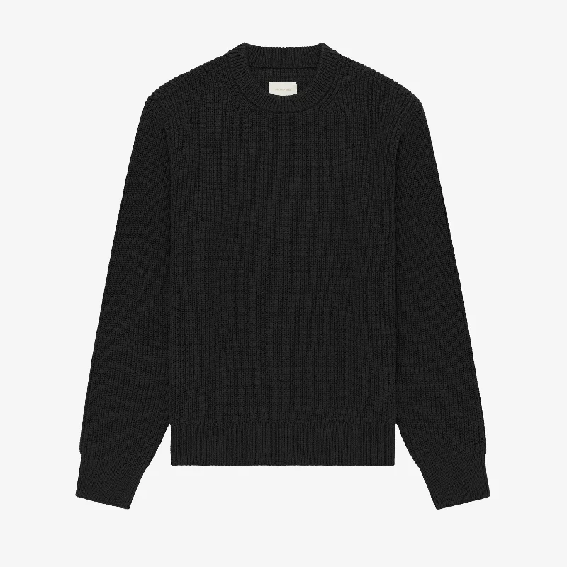 Shaker Stitch  Crewneck  Sweater