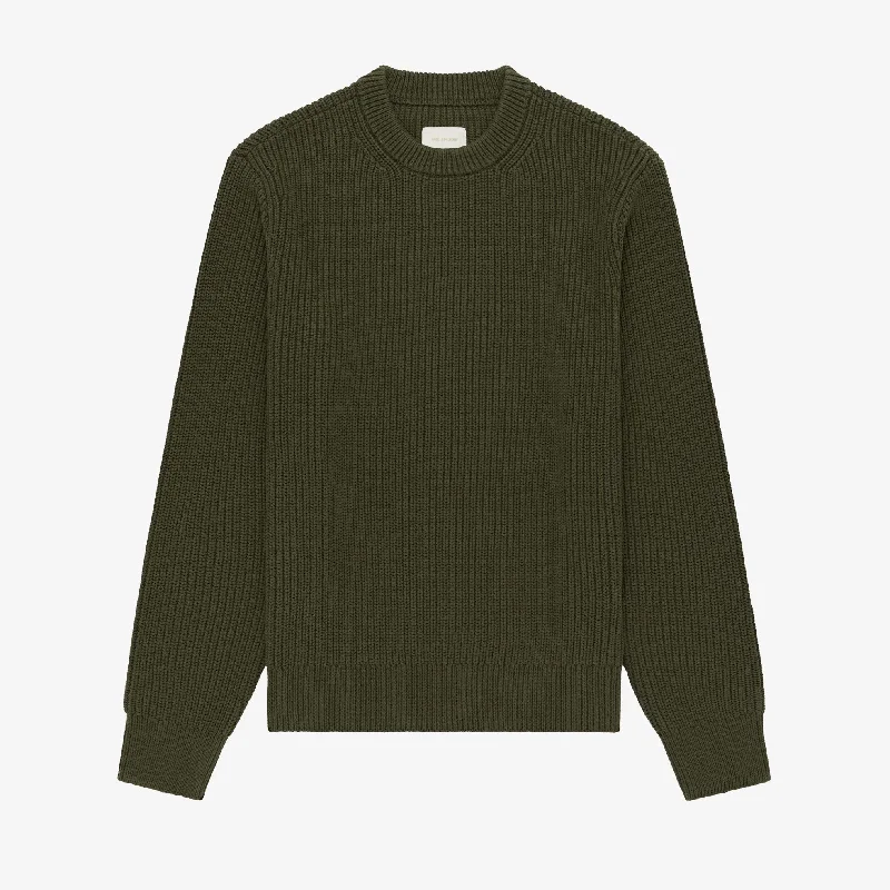 Shaker Stitch  Crewneck  Sweater