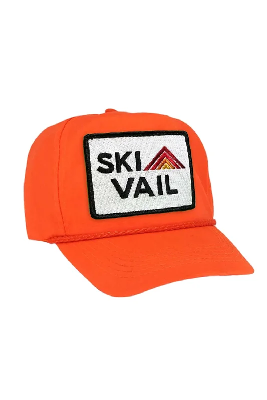 Men's short-sleeve classic muted-soccer top-SKI VAIL - VINTAGE NYLON TRUCKER HAT