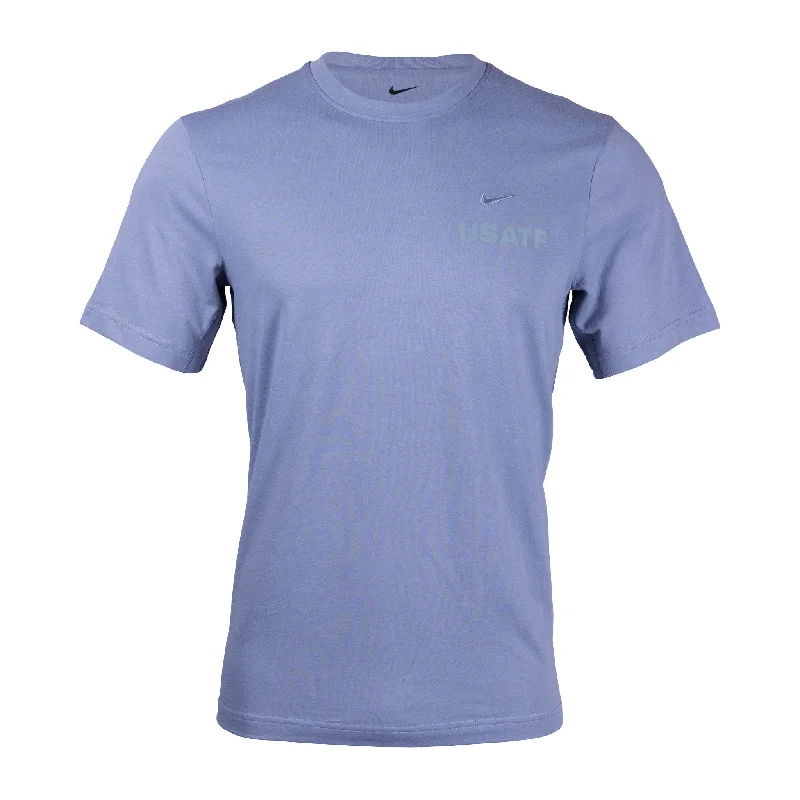 Men's short-sleeve sporty subtle-loud-neon tee-Nike USATF Men's Dri-FIT Primary Versatile Short Sleeve T-Shirt