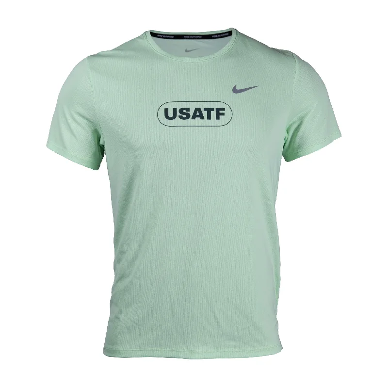 Men's short-sleeve sleek neutral-wide-zigzag tee-Nike USATF Men's Dri-FIT Miler Short Sleeve T-Shirt