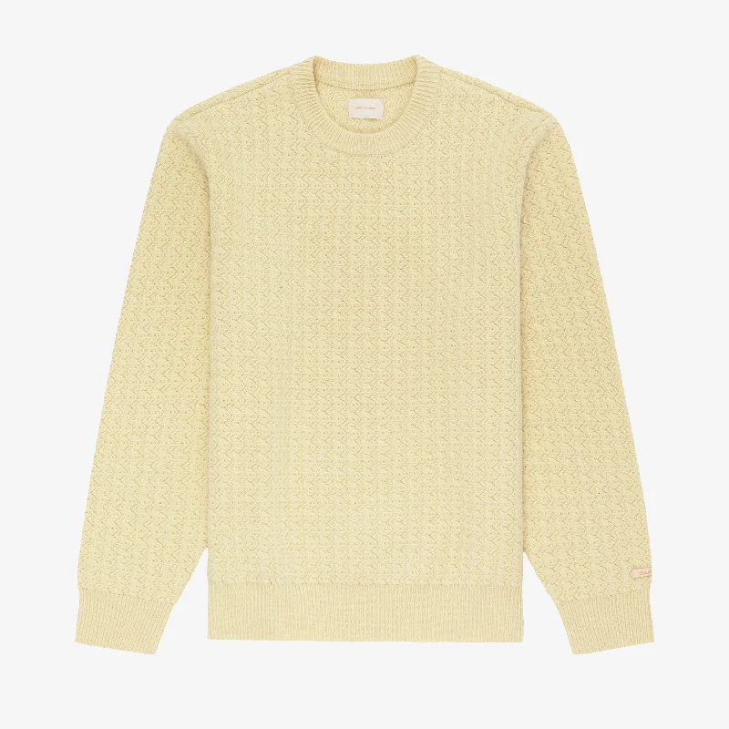 Wavy Cashmere Crewneck Sweater