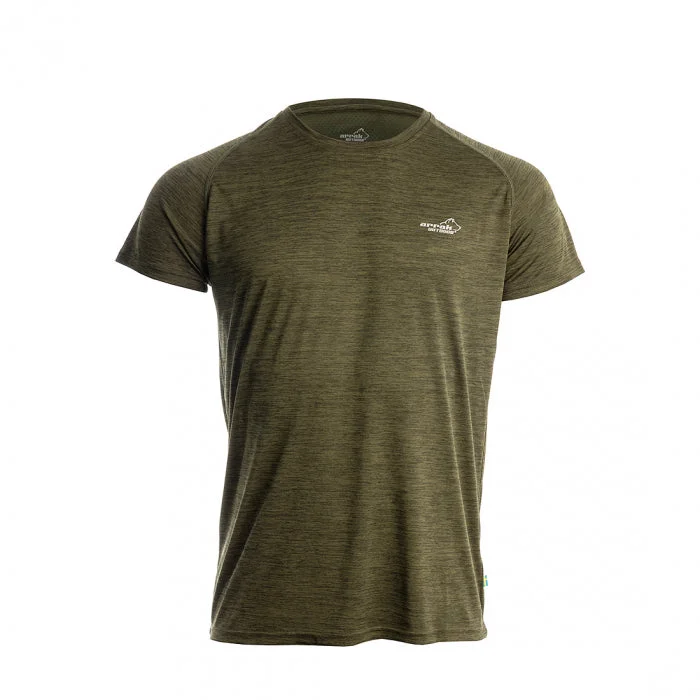 Men's short-sleeve trendy bright-deep-classic-neon-accent tee-Action Training Short Sleeve Top Men (Olive Green)