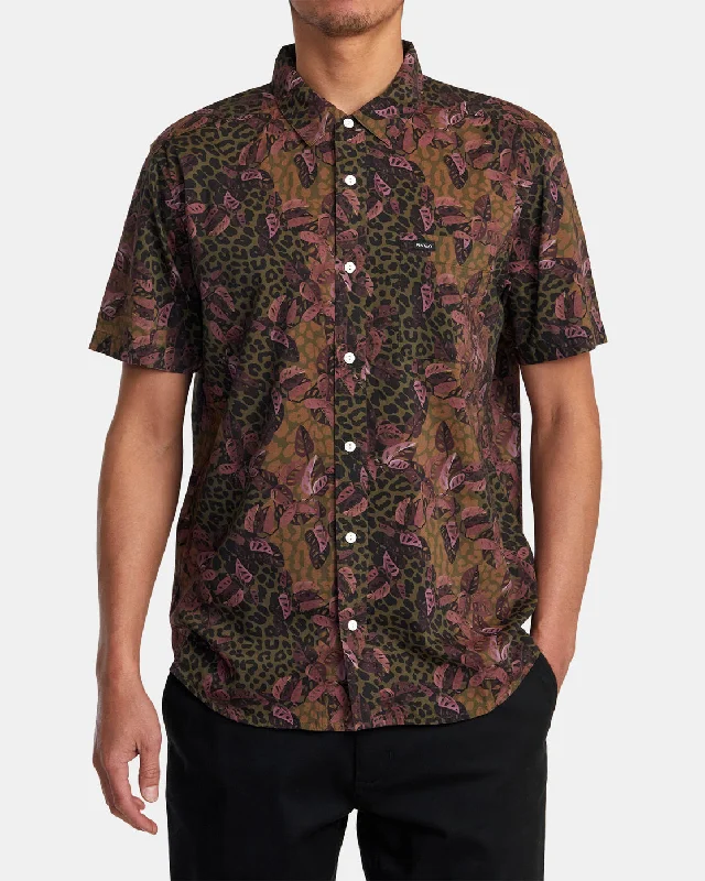 Men's short-sleeve deep firm-canvas tee-Anytime Short Sleeve Shirt - Bombay Brown