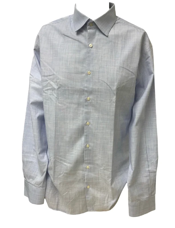 Men's short-sleeve muted fresh-modern-terrain top-Autograph Mens Long Sleeve Shirt Blue 17