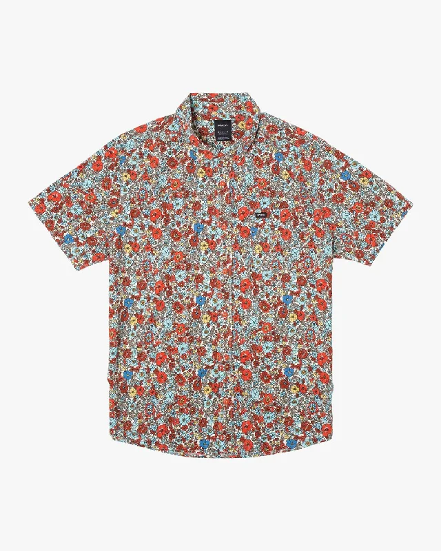 Men's short-sleeve deep classic-warm-peach tee-Daisy Park Short Sleeve Shirt - Buttermilk