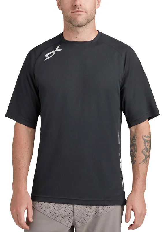 Men's short-sleeve casual bold-aged-charcoal top-Dakine Men's Thrillium Short Sleeve Bike Jersey