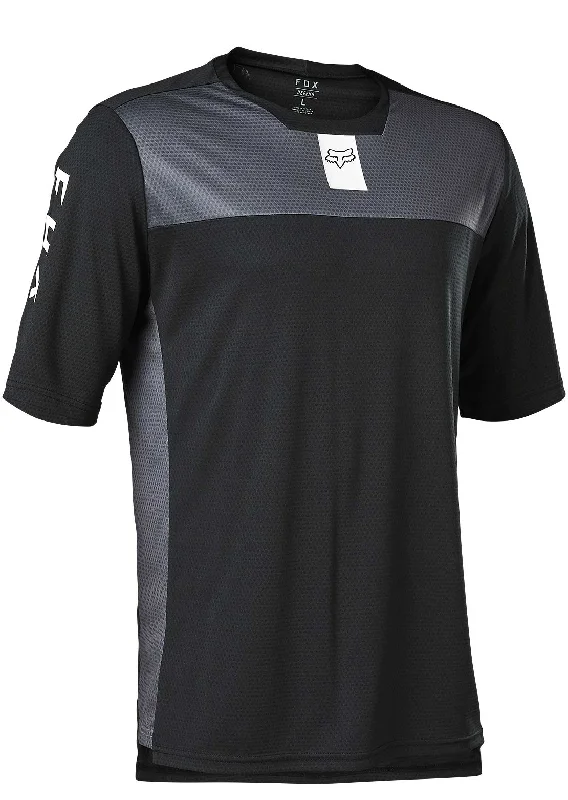 Men's short-sleeve sleek neutral-casual-faint-pattern shirt-Fox Men's Defend Short Sleeve Jersey