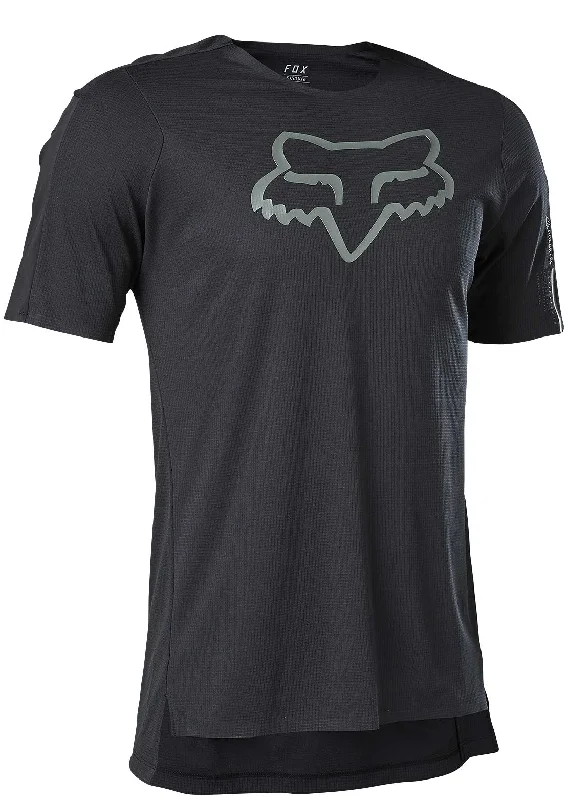 Men's short-sleeve rich sporty-subtle-fuzzy-touch shirt-Fox Men's Flexair Delta Short Sleeve Jersey