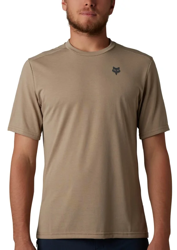 Men's short-sleeve urban warm-sharp-geometric top-Fox Men's Ranger DR Short Sleeve Jersey Emit