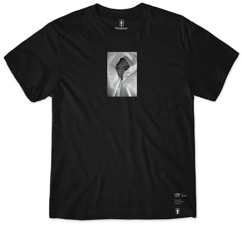 Men's short-sleeve breathable sunproof top-Girl Bjork T-Shirt - Antique Black