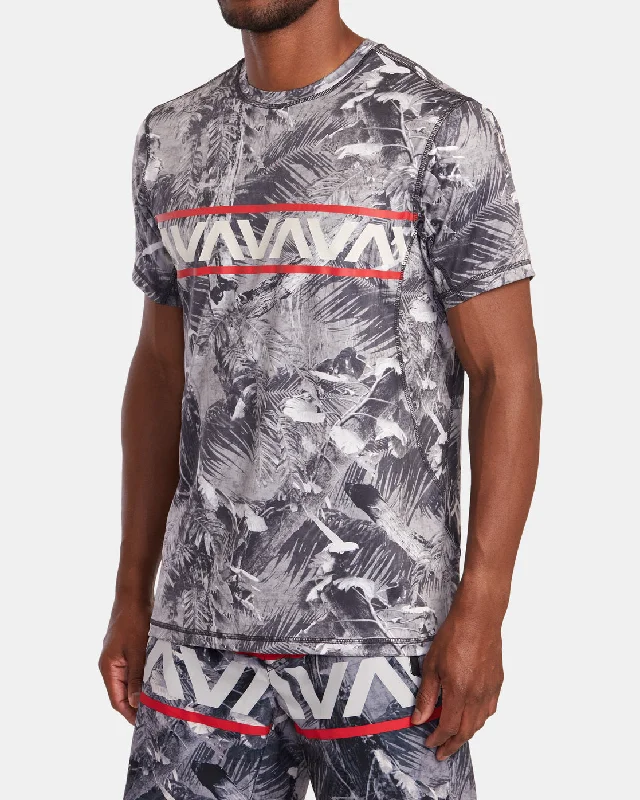 Men's short-sleeve casual bold-sturdy-budget shirt-Hawaii Sport Vent Short Sleeve Training Top - Va Real Camo