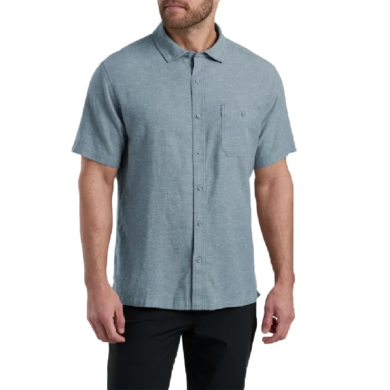 Men's short-sleeve rich sporty-subtle-elegant-high-end shirt-Kuhl Men's Getaway Short Sleeve Shirt