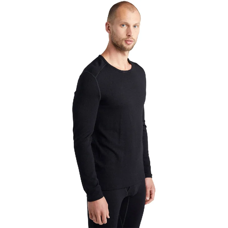 Men's short-sleeve vibrant jet-black tee-Men's Merino 260 Tech Long Sleeve Crewe Thermal Top