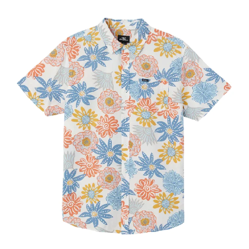 Men's short-sleeve fresh modern-vibrant-fair-trade-jute shirt-O'Neill Men's Oasis Eco Short Sleeve Shirt - Standard