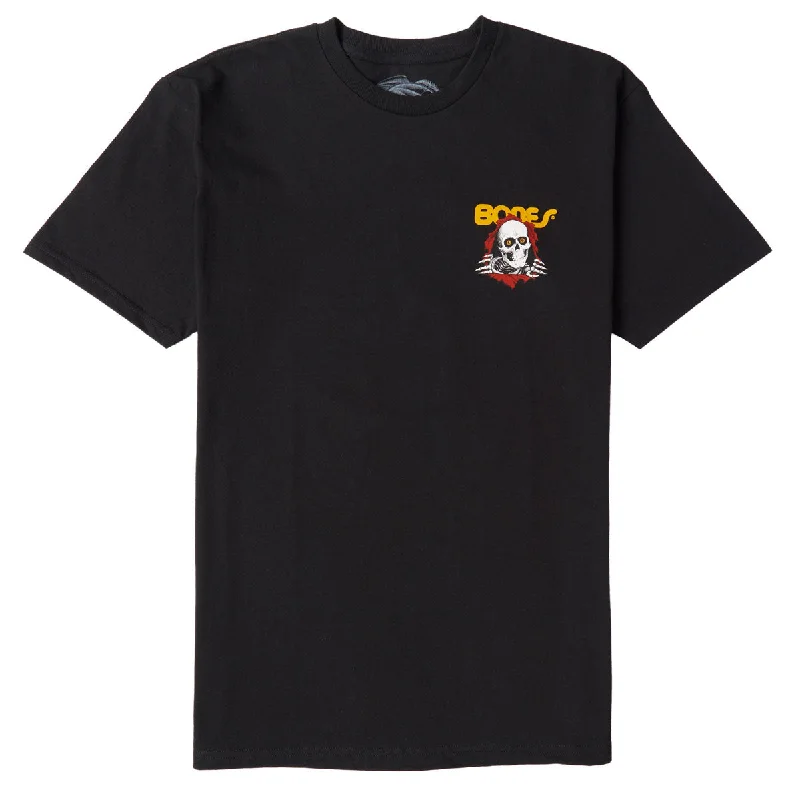 Men's short-sleeve casual bold-sturdy-budget shirt-Powell-Peralta Ripper T-Shirt - Black