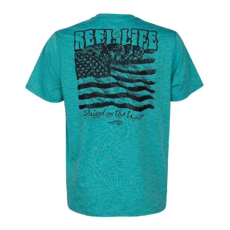 Men's short-sleeve warm stylish-sleek-fast-teal shirt-Atlantic Beach Short Sleeve T-Shirt