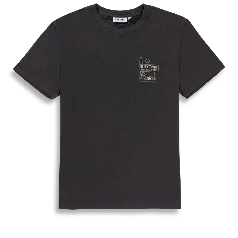 Men's short-sleeve rugged clay tee-Rhythm Lull T-Shirt - Black