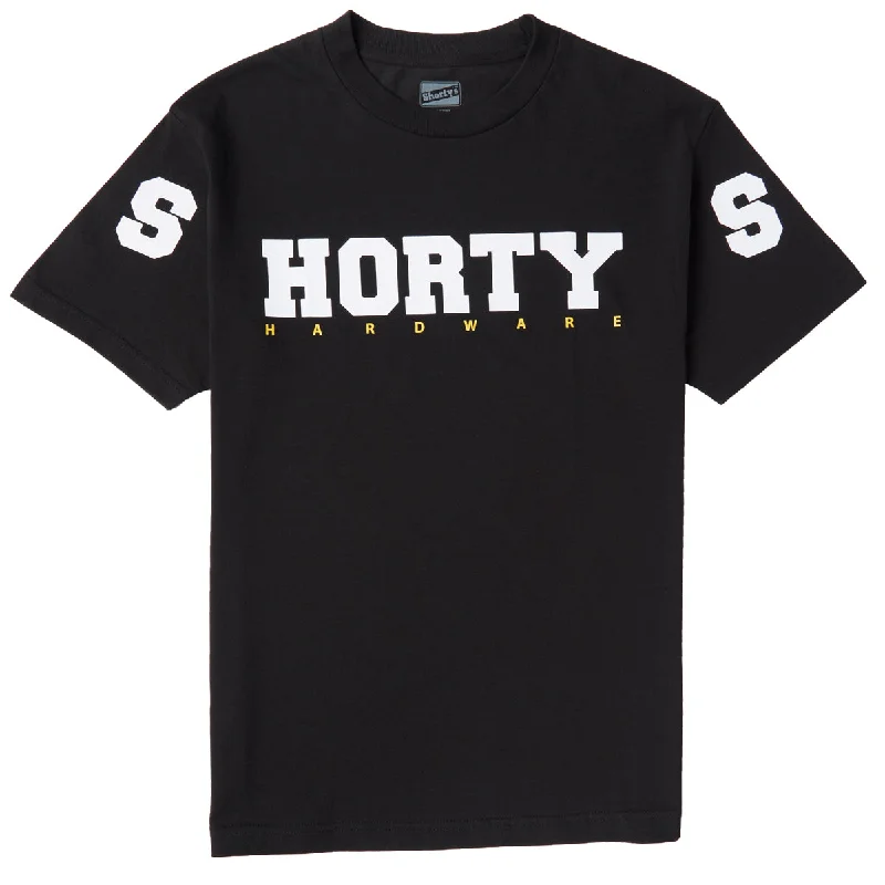 Men's short-sleeve subtle soft-pale-sage tee-Shorty's S-horty-S T-Shirt - Black