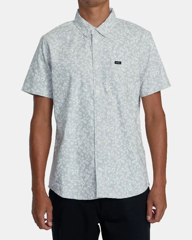 Men's short-sleeve classic muted-fresh-modern-tough-rust top-That'll Do Print Short Sleeve Shirt - Metal