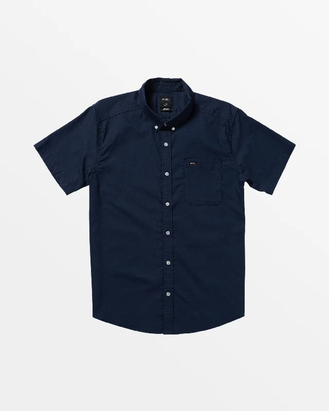 Men's short-sleeve urban warm-stylish-sleek-fit-heather top-That'll Do Short Sleeve Shirt - Navy Marine