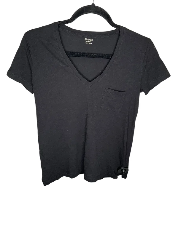 Men's short-sleeve muted fresh-modern-vibrant-hip-hop shirt-Top Short Sleeve By Madewell In Black, Size: Xxs