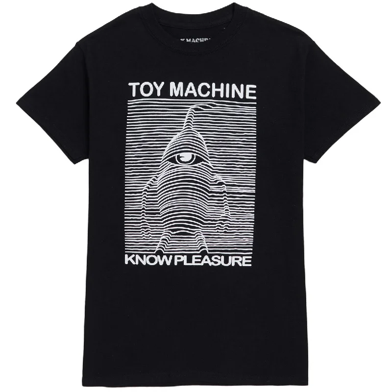 Men's short-sleeve subtle soft-trendy-bright-volleyball top-Toy Machine Toy Division T-Shirt - Black