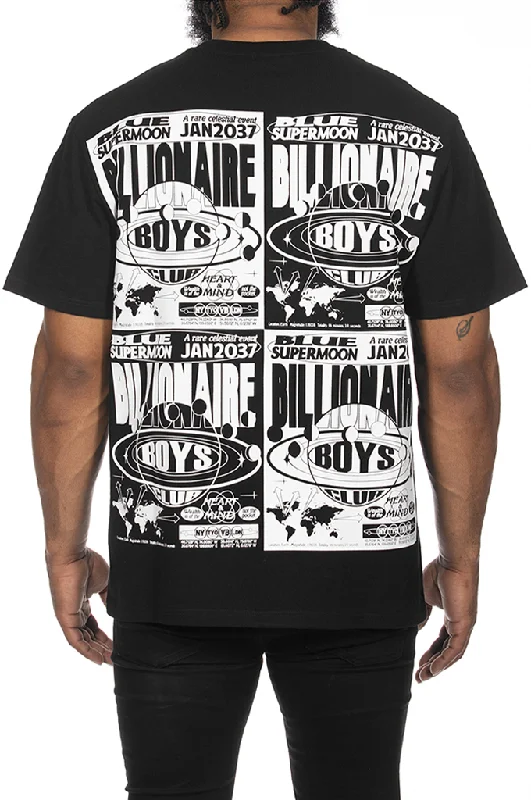 Men's short-sleeve subtle soft-trendy-crisp-textured tee-Billionaire Boys Club BB Supermoon SS Oversized Tee