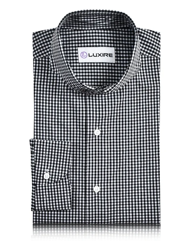 Black & White Micro Gingham Shirt