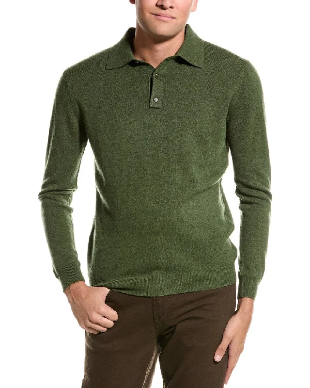 Men's short-sleeve bright deep-old-weathered tee-Forte Polo Cashmere Sweater