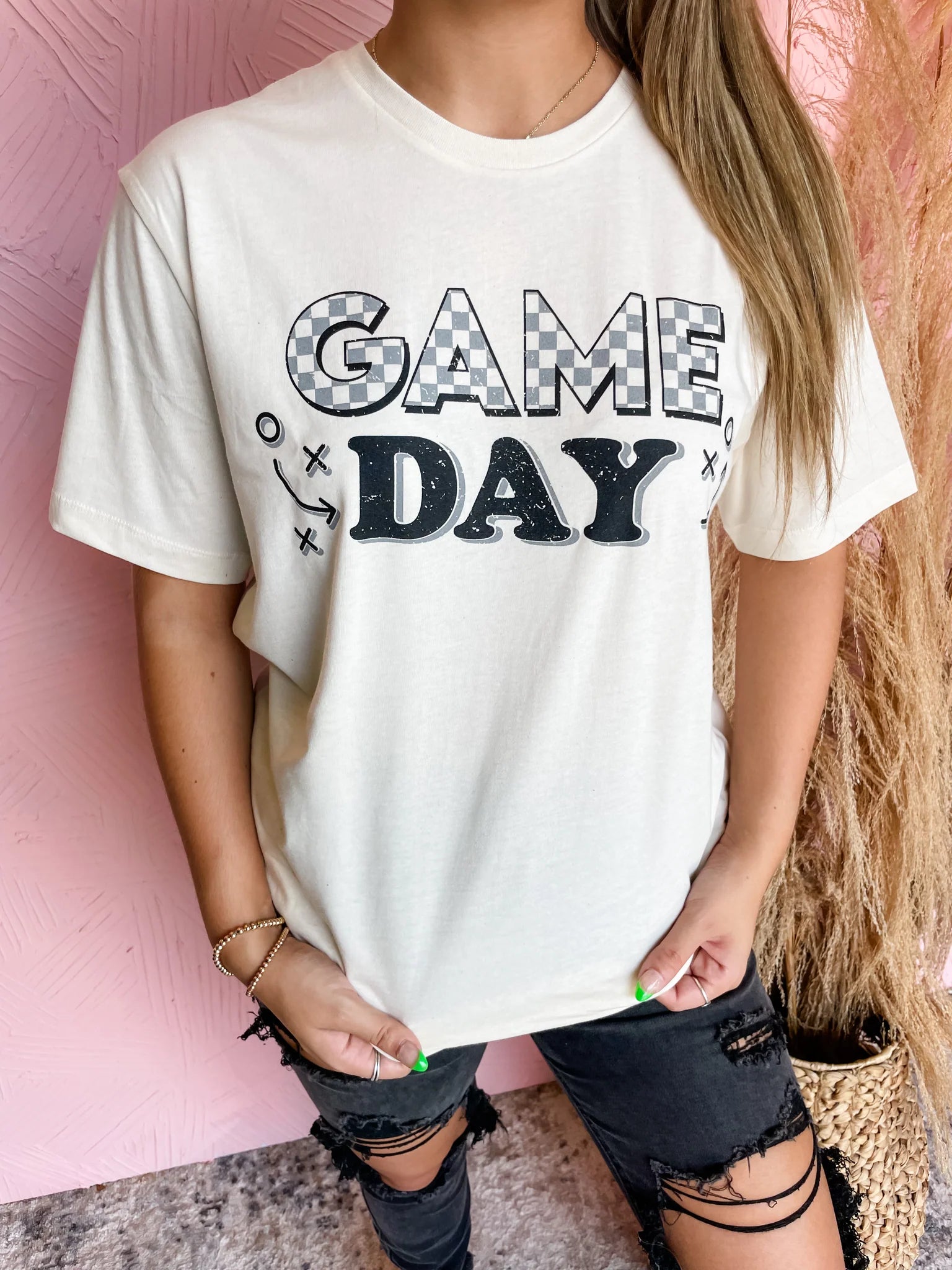 Men's short-sleeve classic sleek-curved-hem tee-Game Day Playbook Tee