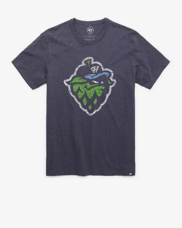 Men's short-sleeve vibrant tropical-retro-icy-blue tee-HILLSBORO HOPS PREMIER '47 FRANKLIN TEE