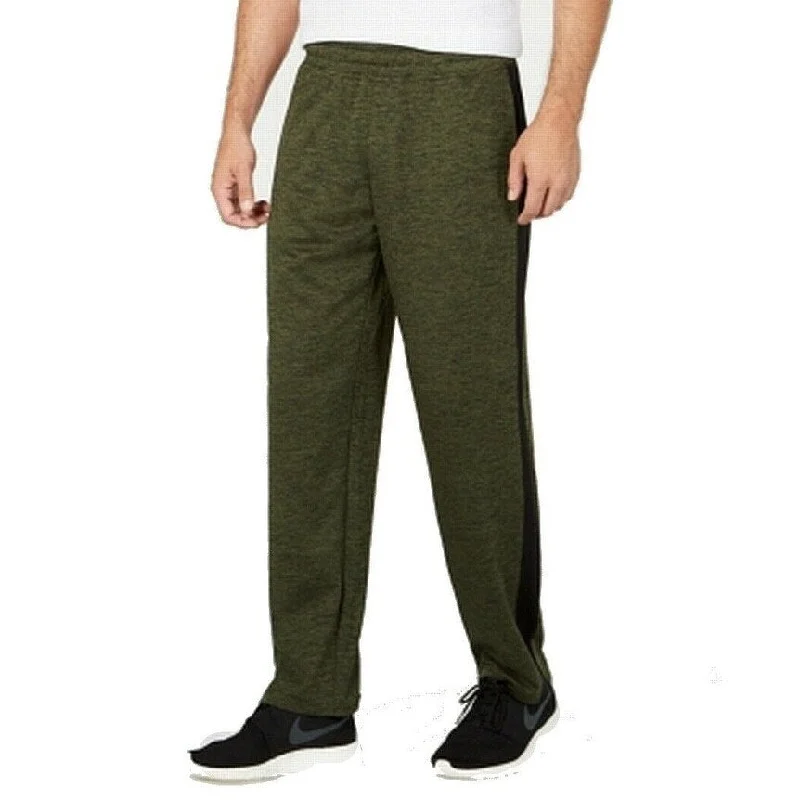 men's high-waisted camping brown pants-Ideology Men's Track Pants Green Size XXX-Large