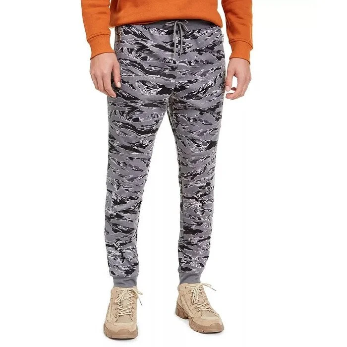 men's waterproof hiking white pants-INC International Concepts Men's Camo Joggers Grey Size X-Large