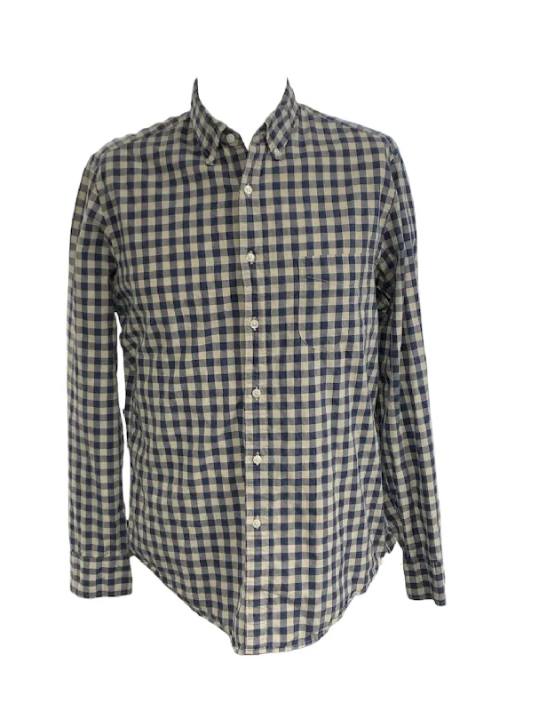 J Crew Men's Shirt Blue M