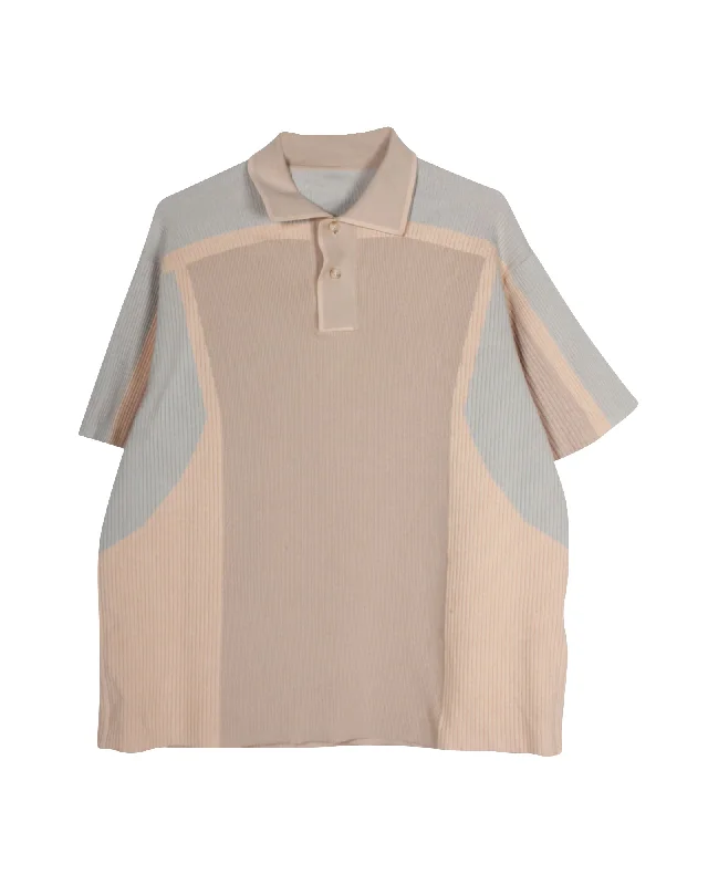 Men's short-sleeve breathable merino tee-Jacquemus Le Polo Blé Polo Shirt in Beige Cotton