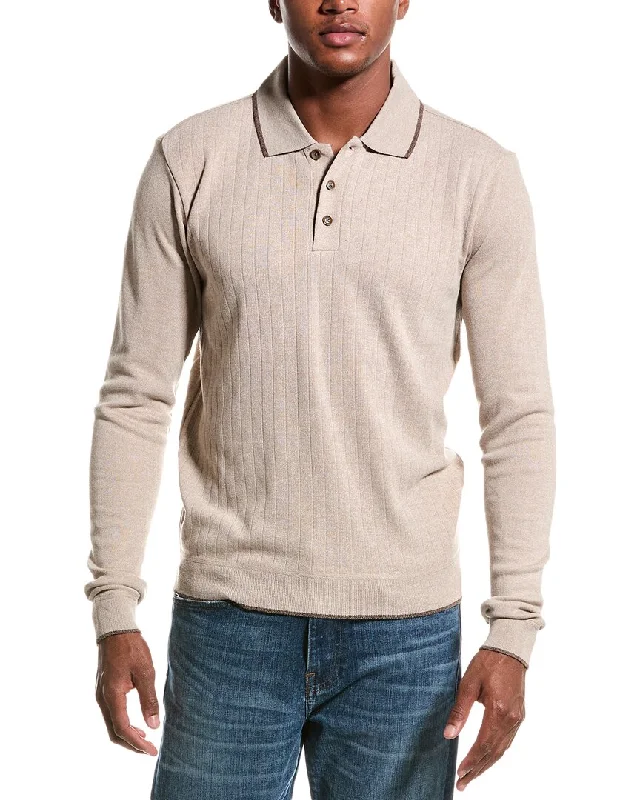 Men's short-sleeve soft trendy-cool-lime top-JOE’S Jeans Ribbed Polo Sweater