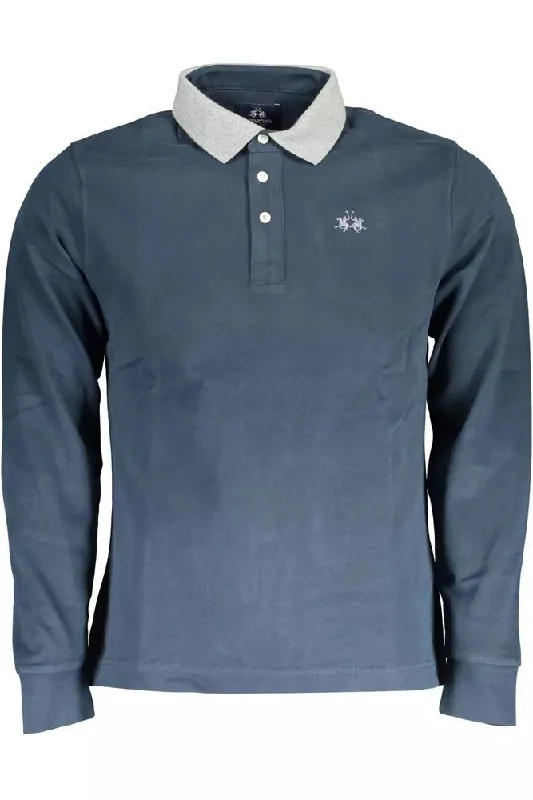 Men's short-sleeve warm stylish-sleek-fit-heather tee-La Martina Elegant  Long-Sleeved Men's Polo