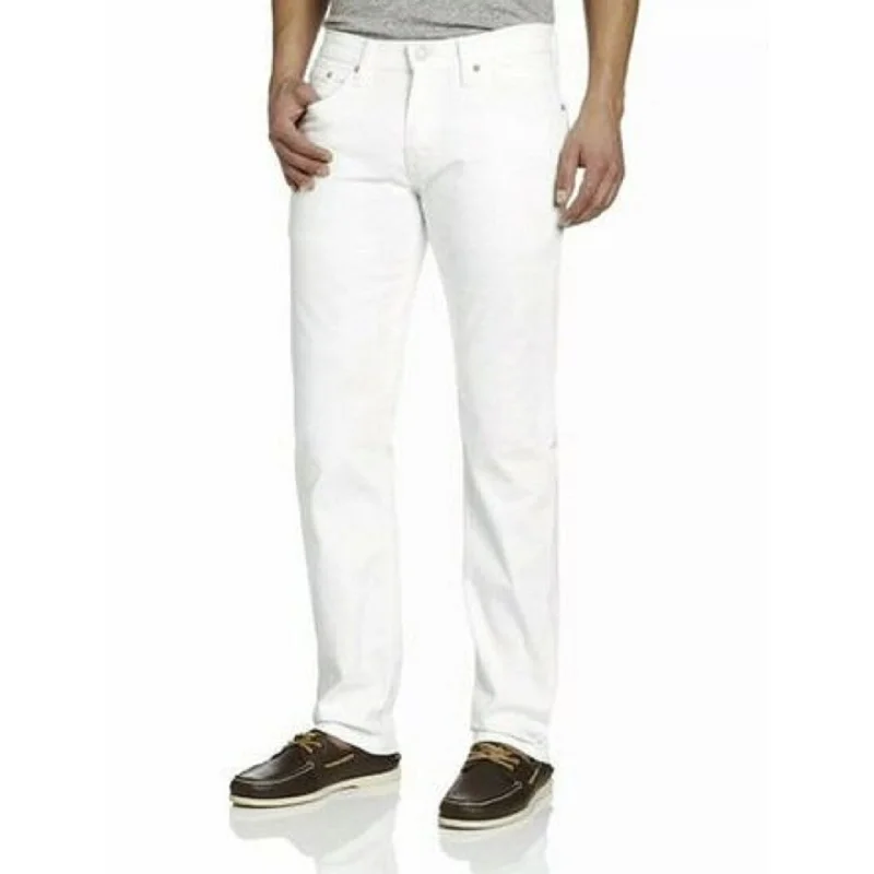 men's slim fit festival olive pants-Levi's Men's 514 Straight Fit Jeans White Size 31X32