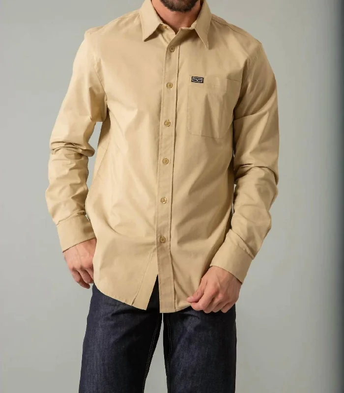 Linville Long Sleeve Shirt In Khaki