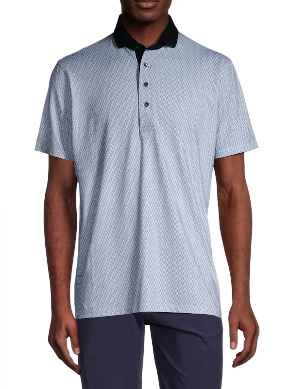 Men's short-sleeve cool rugged-urban-warm-gig tee-Long Tail Polo Shirt In Arctic